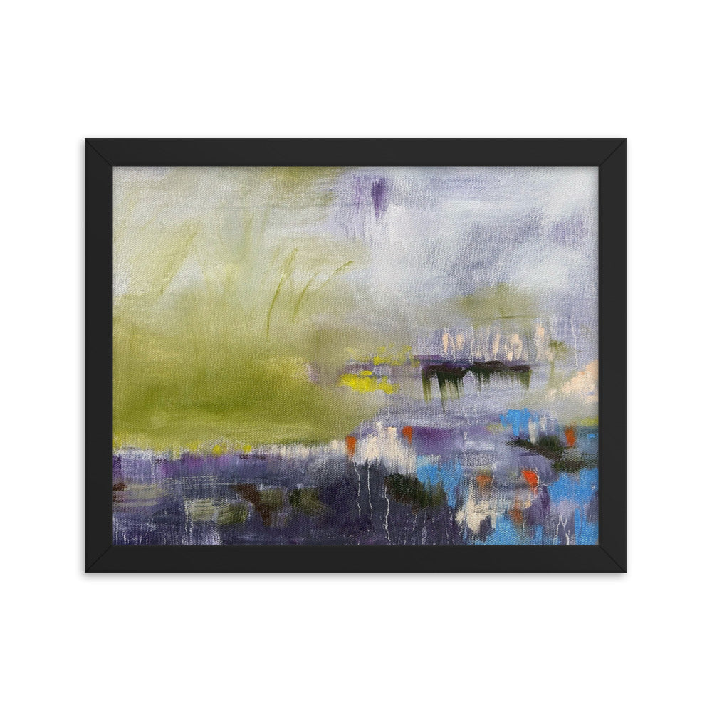 Brain Fog, 2024, oil on framed paper print