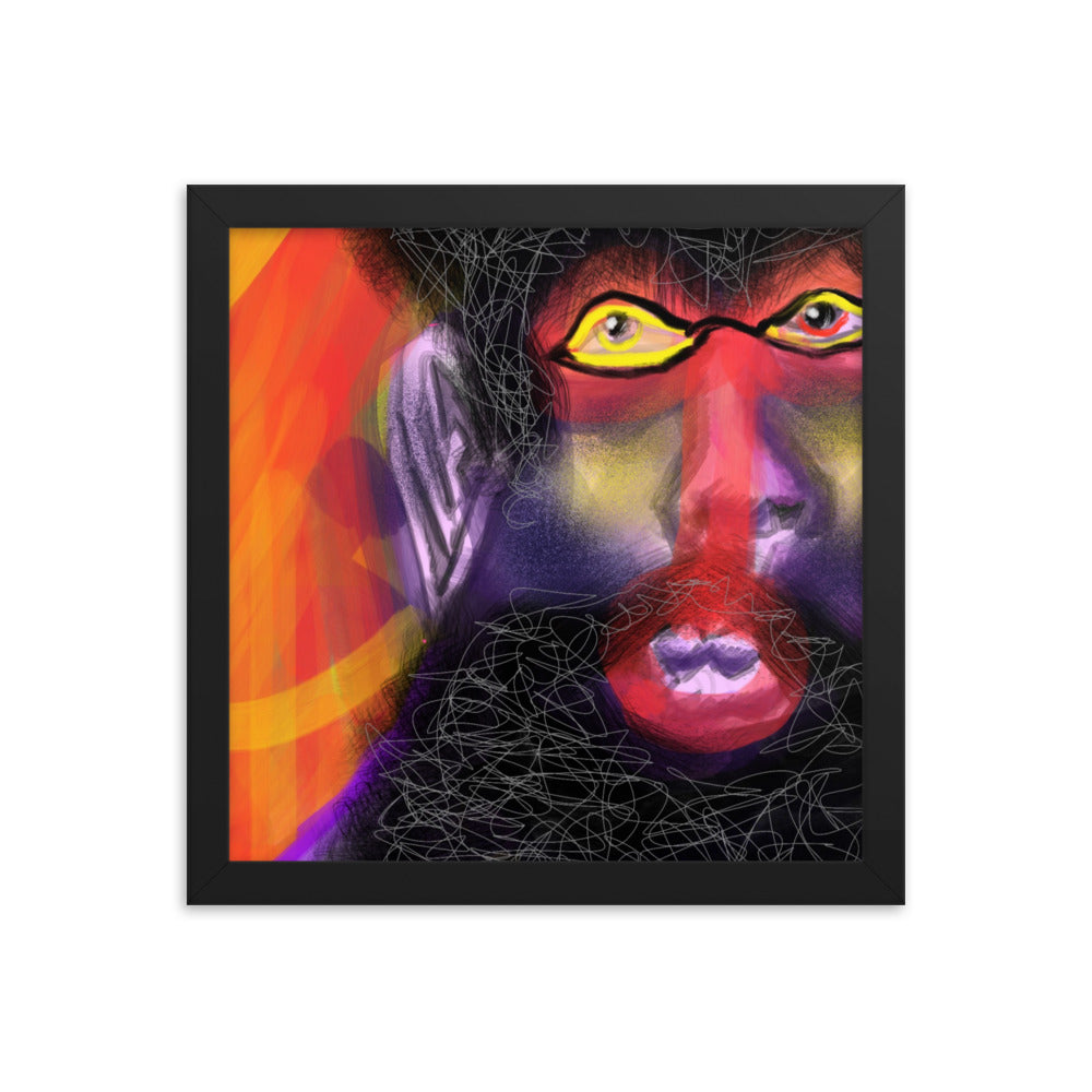 Untitled, 2023, digital illustration on framed paper print