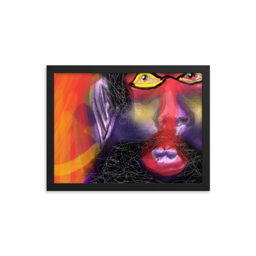 Untitled, 2023, digital illustration on framed paper print