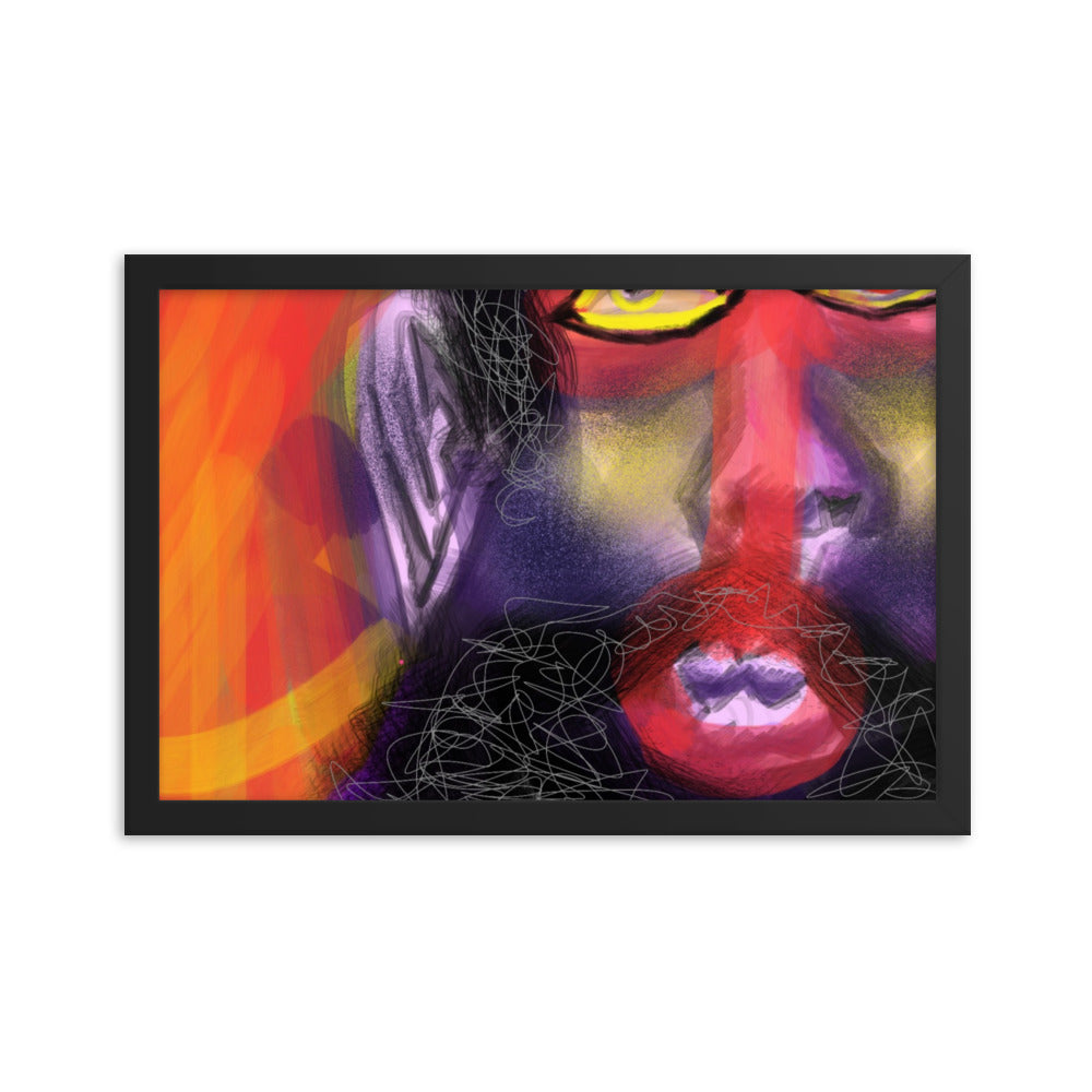 Untitled, 2023, digital illustration on framed paper print