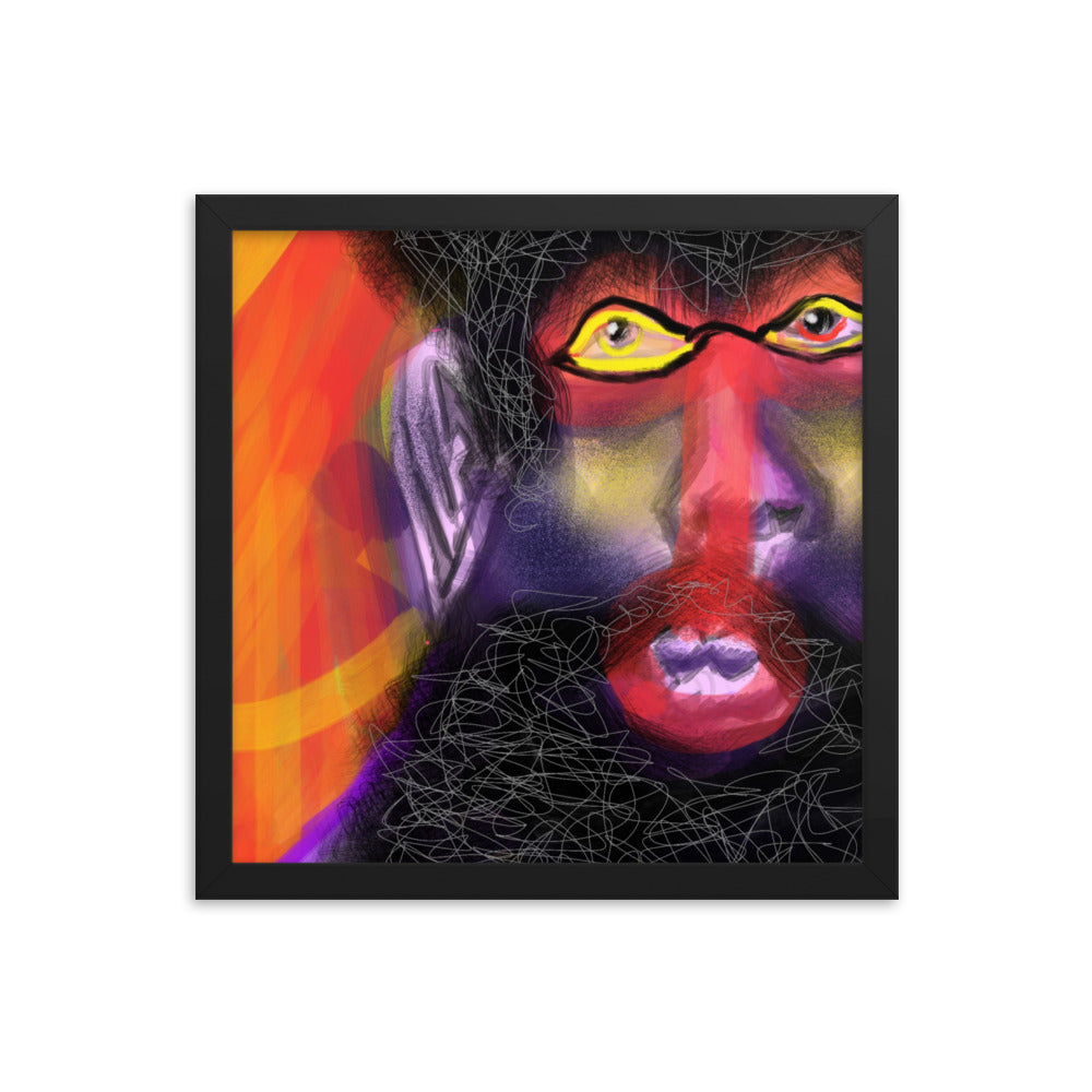 Untitled, 2023, digital illustration on framed paper print