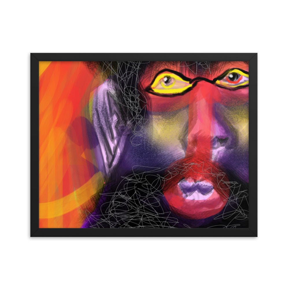 Untitled, 2023, digital illustration on framed paper print