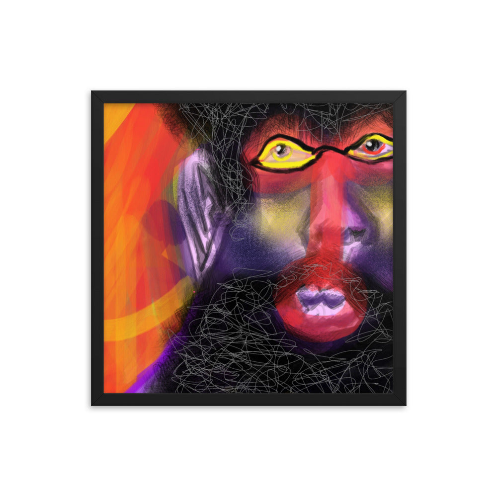 Untitled, 2023, digital illustration on framed paper print