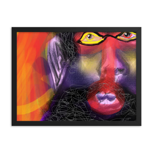 Untitled, 2023, digital illustration on framed paper print