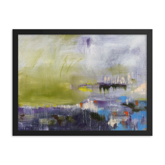 Brain Fog, 2024, oil on framed paper print