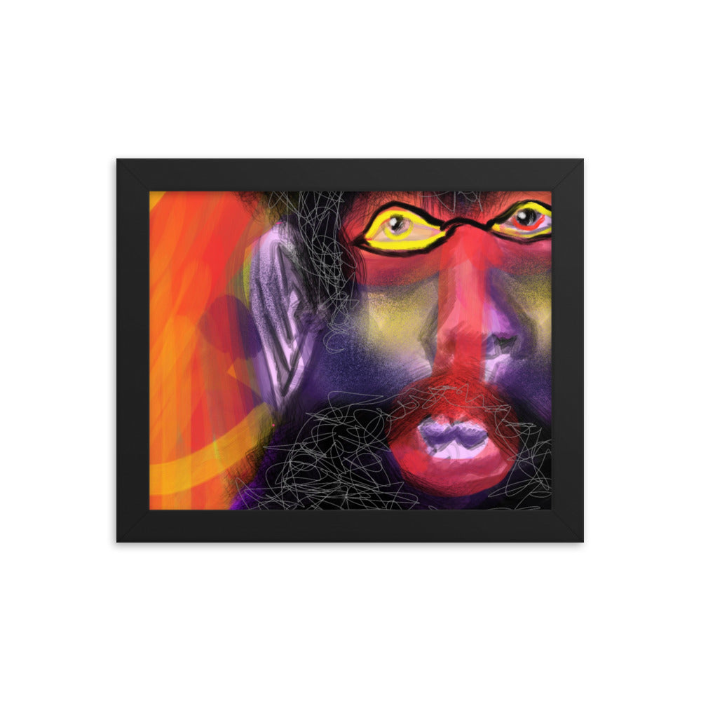 Untitled, 2023, digital illustration on framed paper print