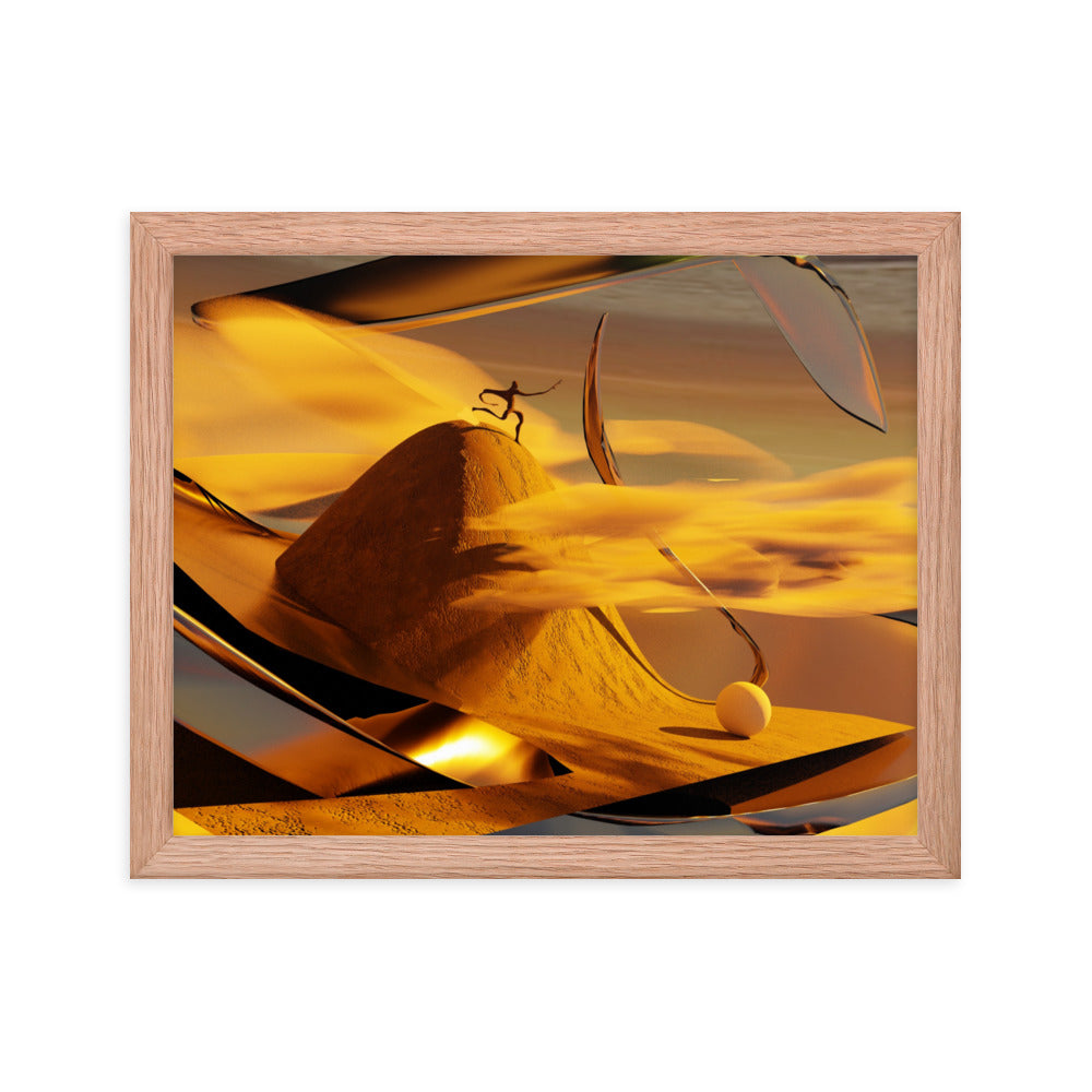 Untitled, 2023, digital render on framed paper print