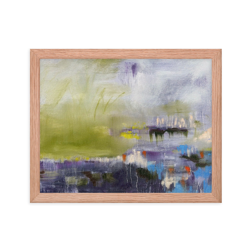 Brain Fog, 2024, oil on framed paper print