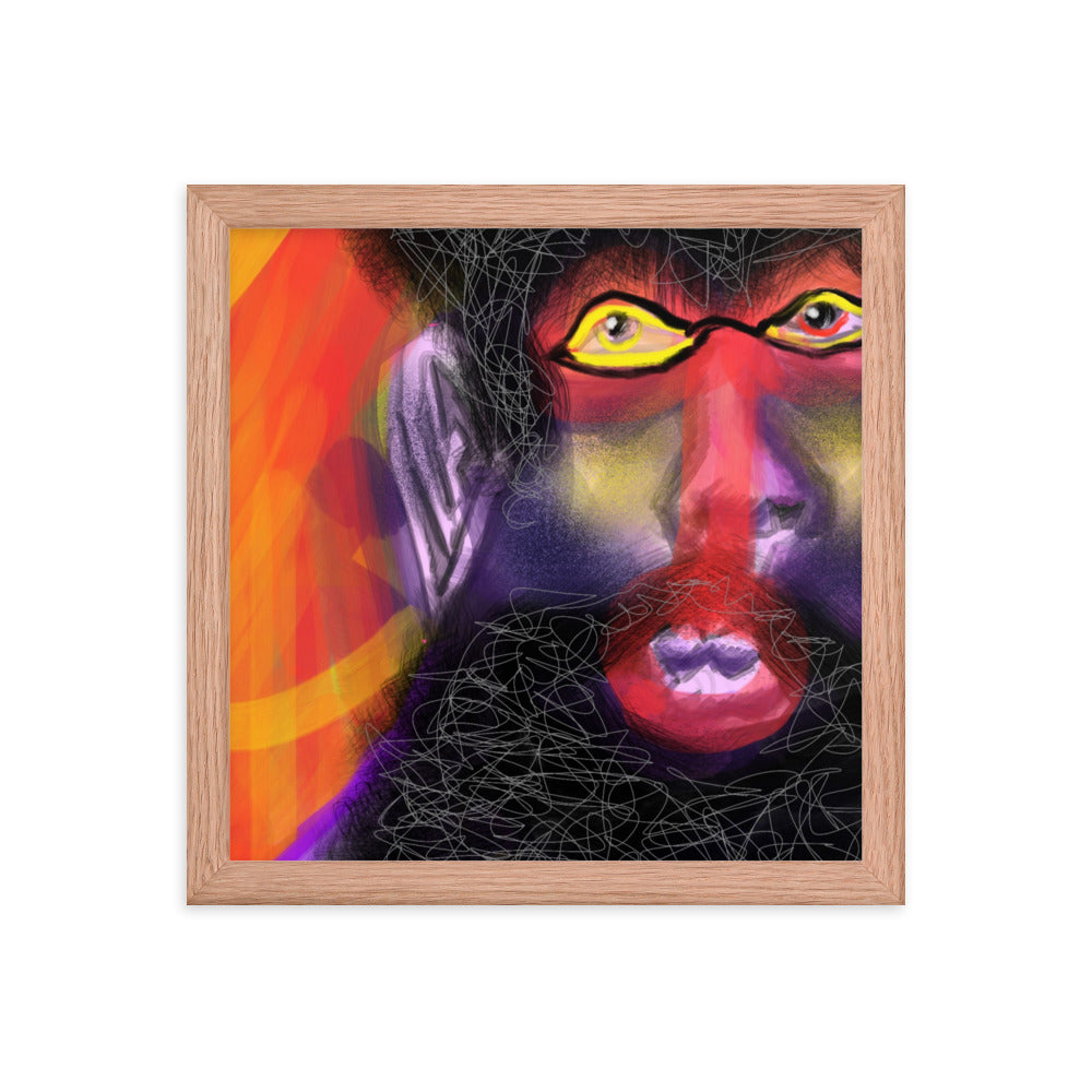 Untitled, 2023, digital illustration on framed paper print