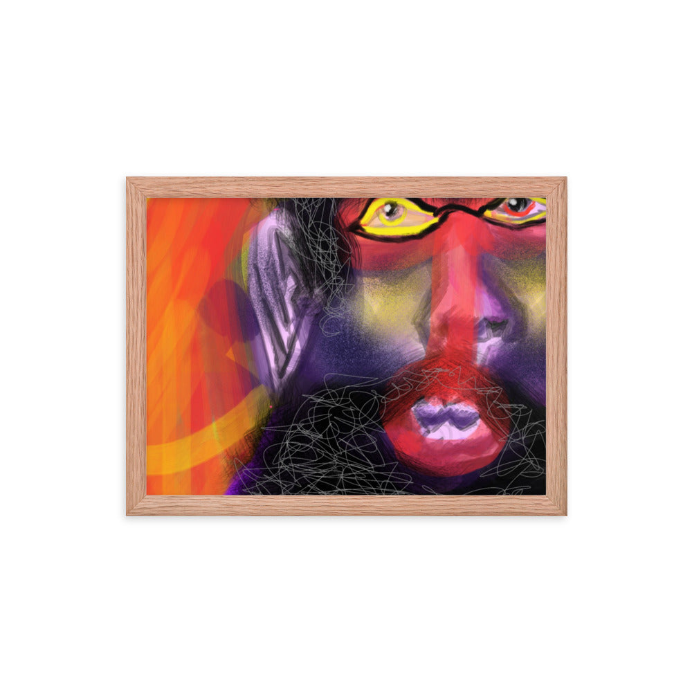 Untitled, 2023, digital illustration on framed paper print