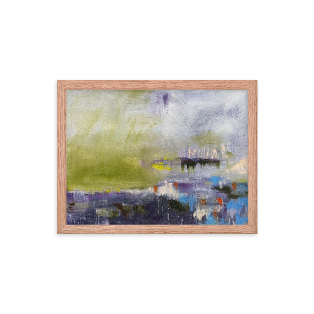 Brain Fog, 2024, oil on framed paper print