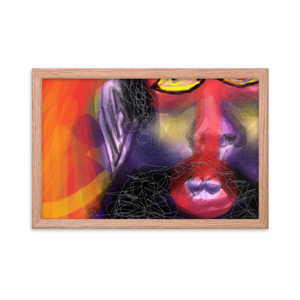 Untitled, 2023, digital illustration on framed paper print