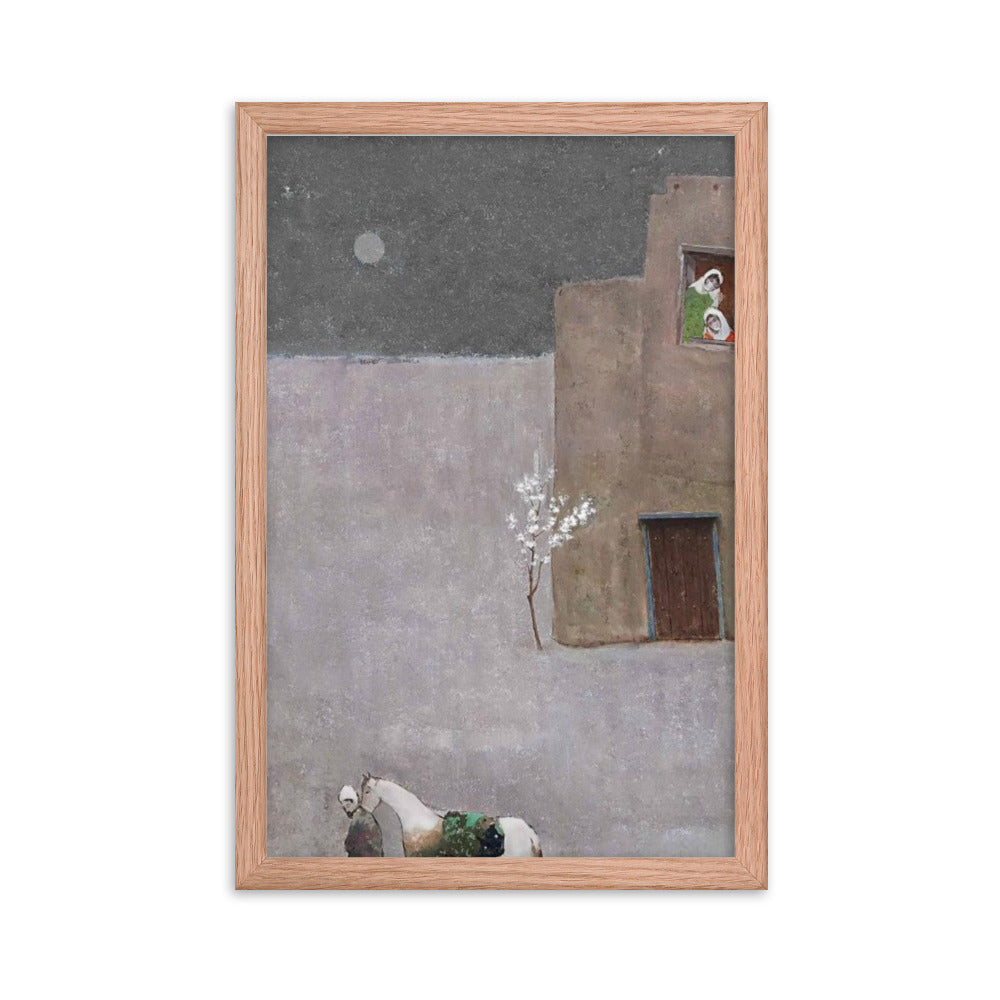 Untitled, 2023, oil on framed paper print