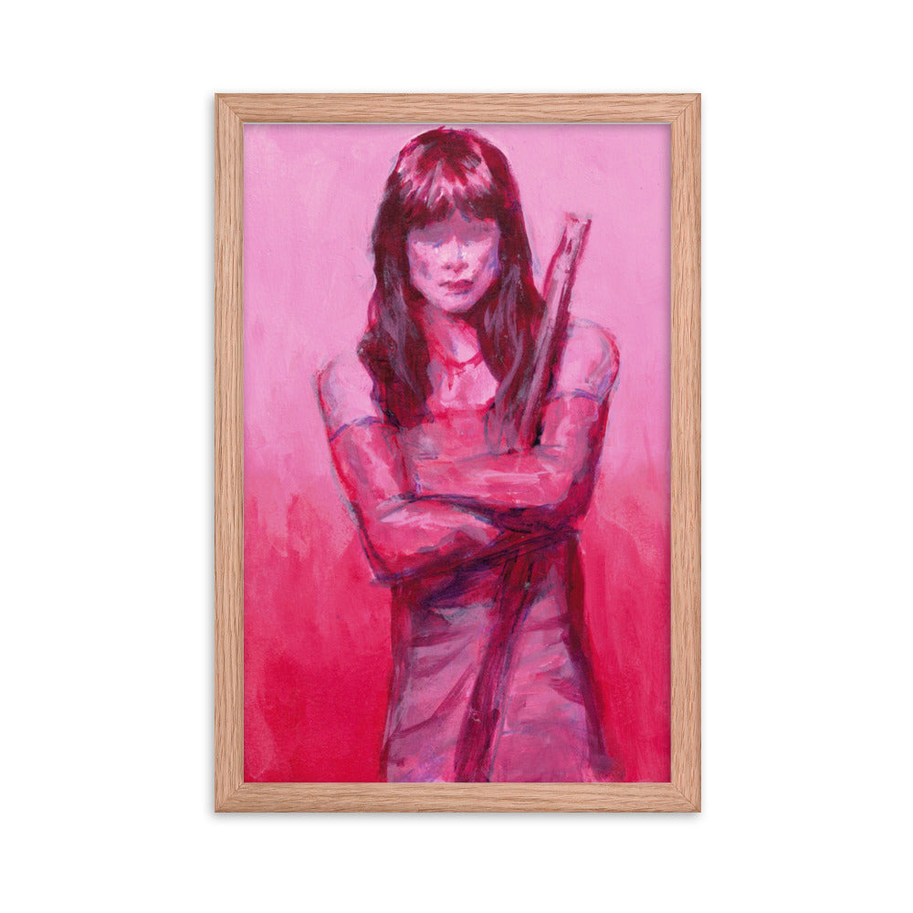 Rita, 2023, acrylic on framed paper print