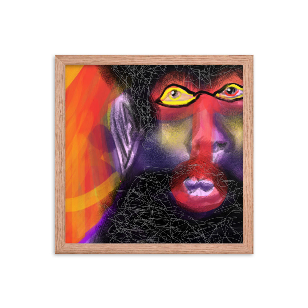 Untitled, 2023, digital illustration on framed paper print