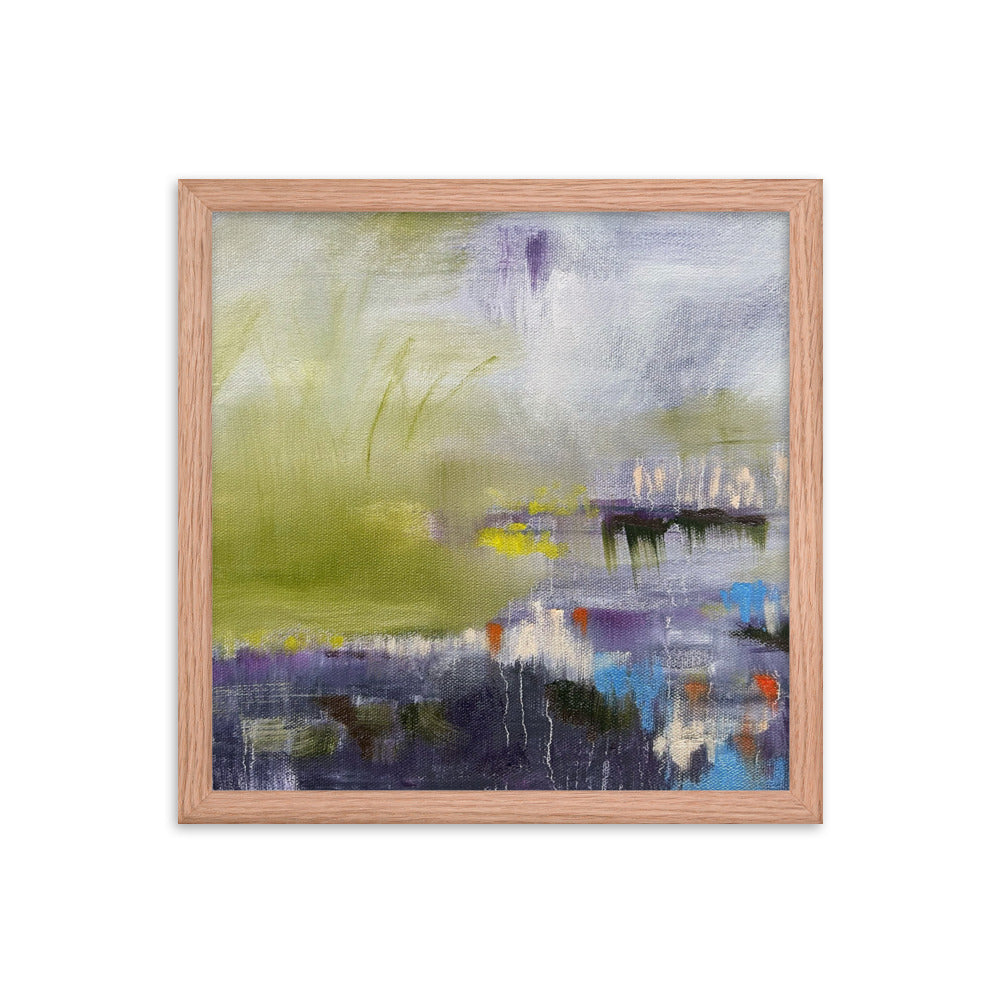 Brain Fog, 2024, oil on framed paper print