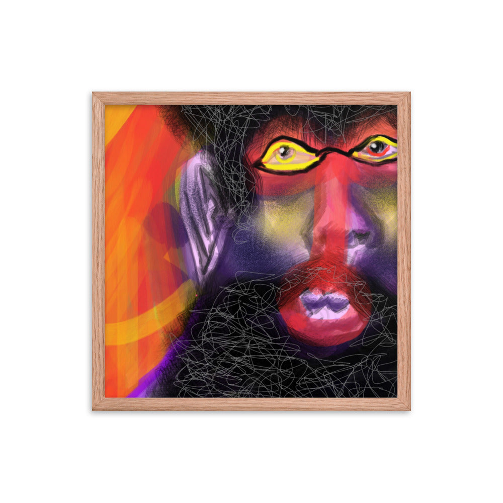 Untitled, 2023, digital illustration on framed paper print