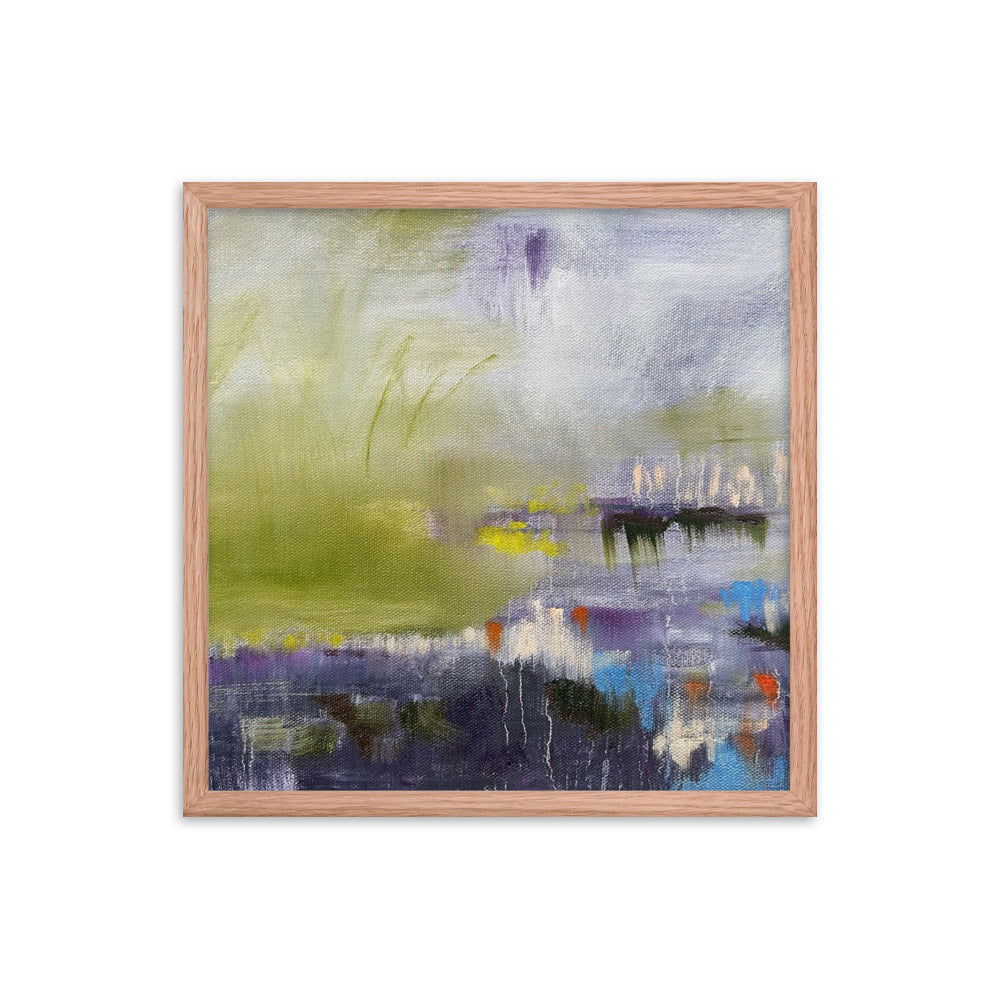 Brain Fog, 2024, oil on framed paper print