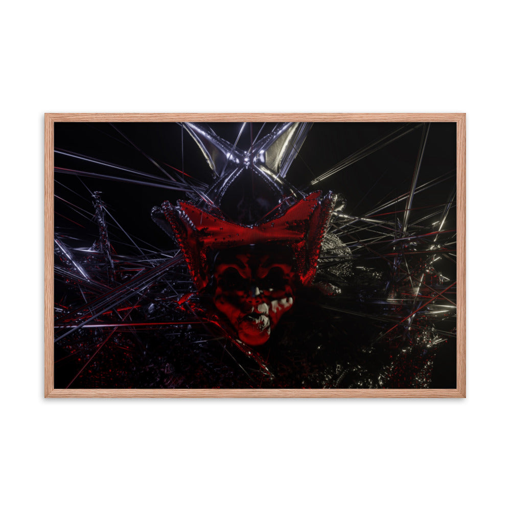 Count, 2023, digital render on framed paper print