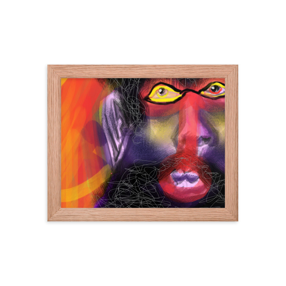 Untitled, 2023, digital illustration on framed paper print