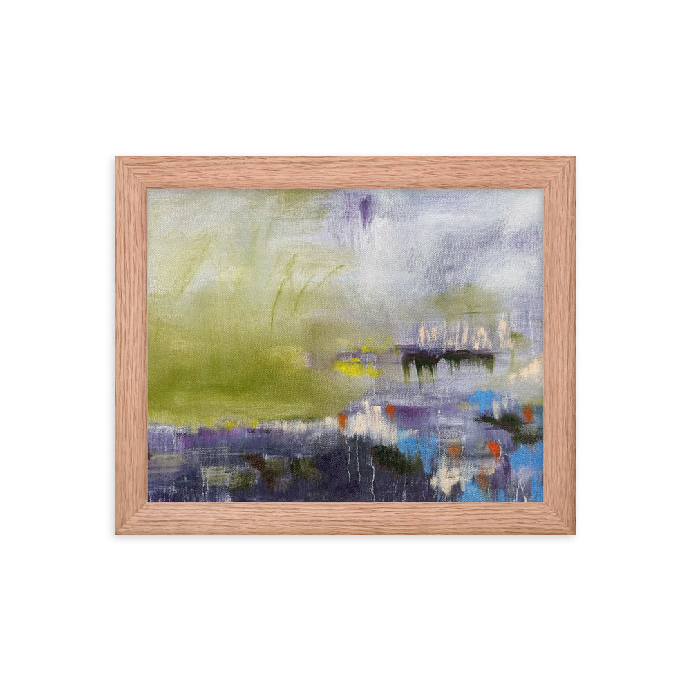 Brain Fog, 2024, oil on framed paper print