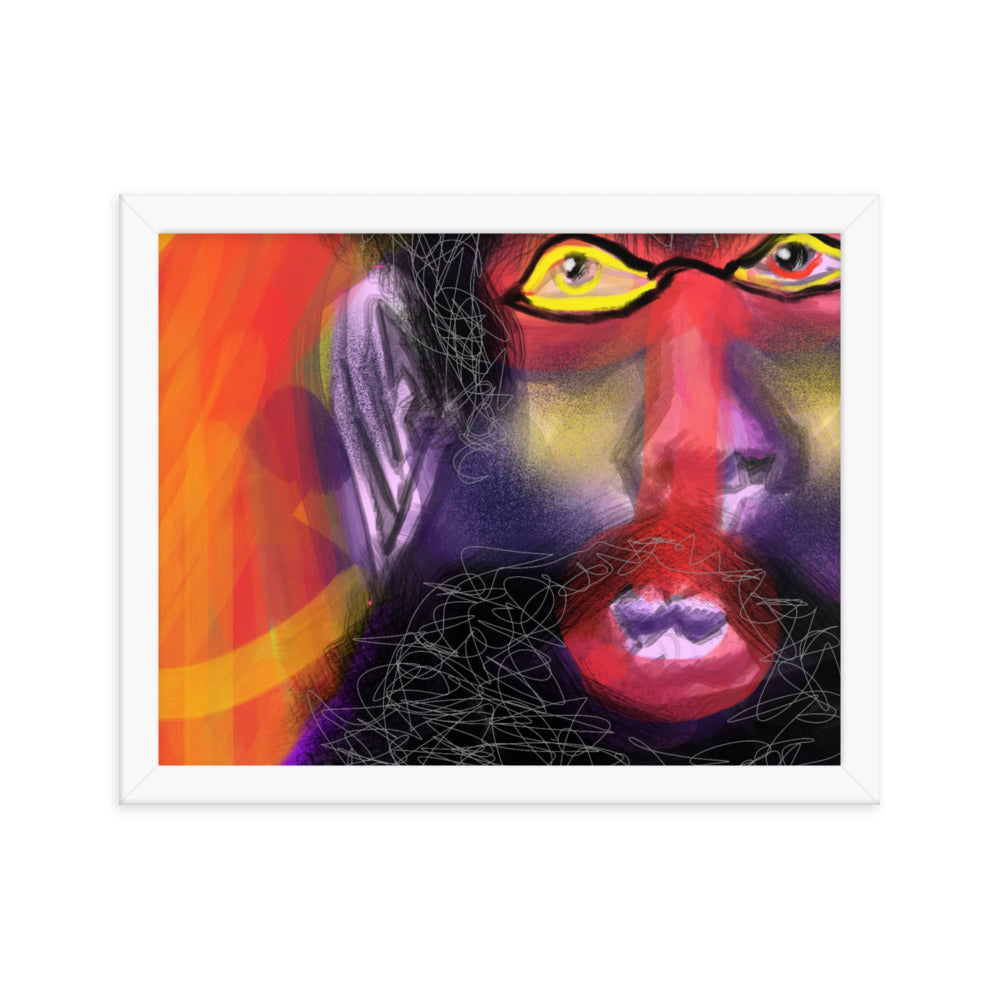 Untitled, 2023, digital illustration on framed paper print