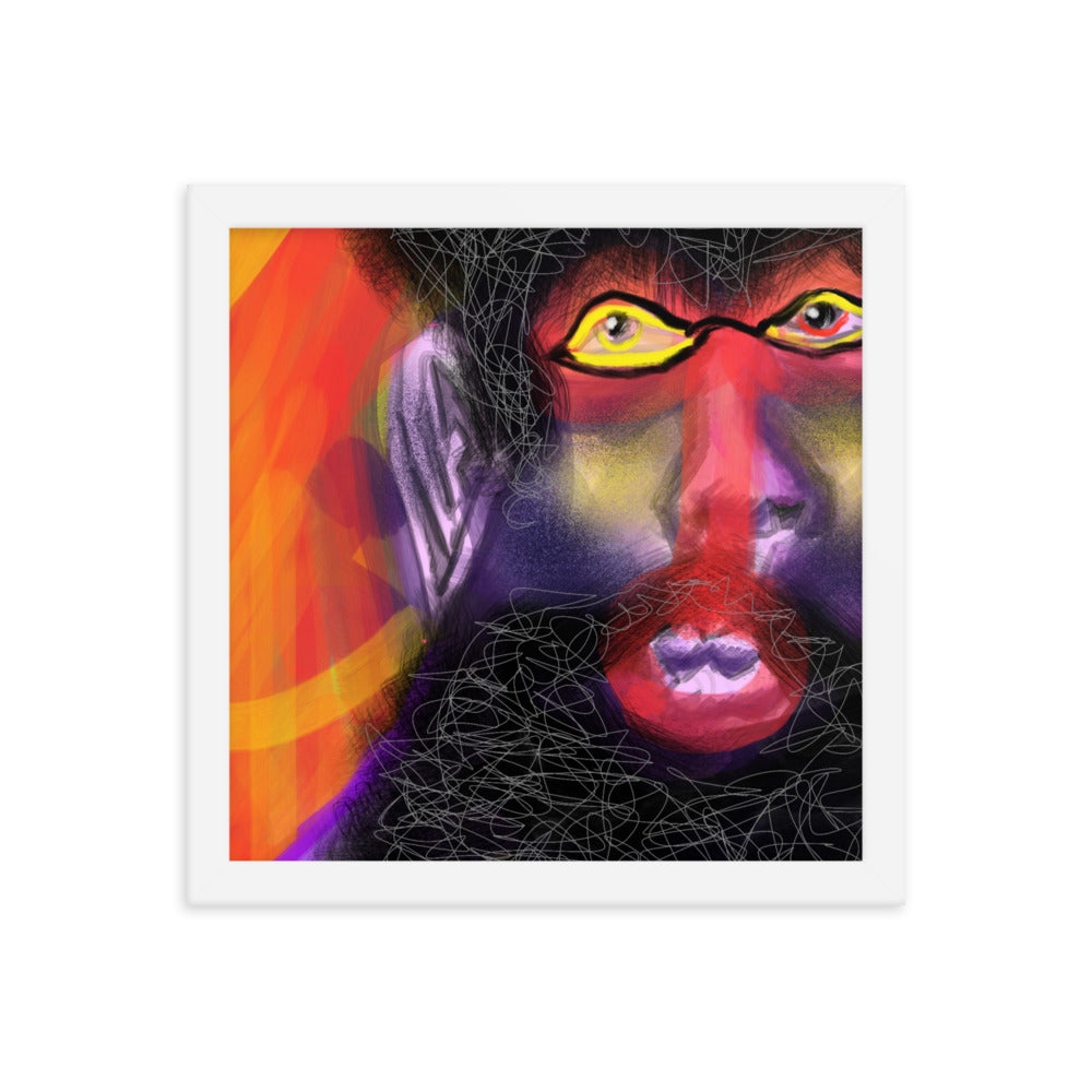 Untitled, 2023, digital illustration on framed paper print