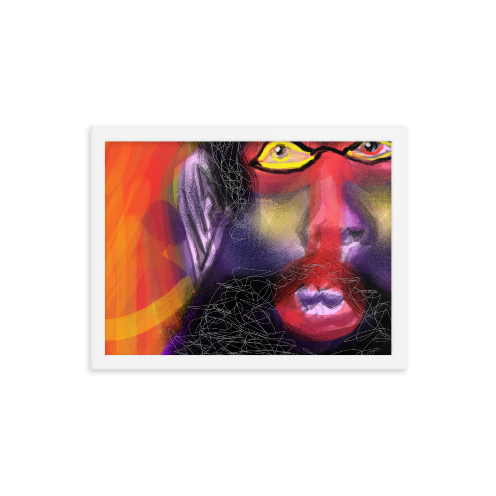 Untitled, 2023, digital illustration on framed paper print