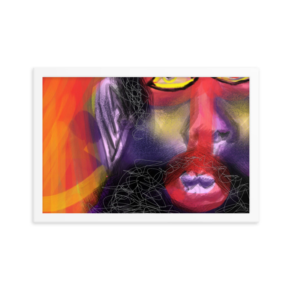 Untitled, 2023, digital illustration on framed paper print