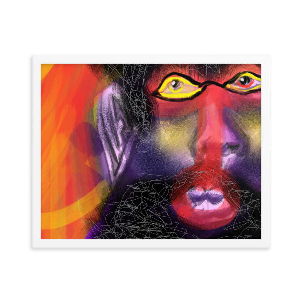 Untitled, 2023, digital illustration on framed paper print