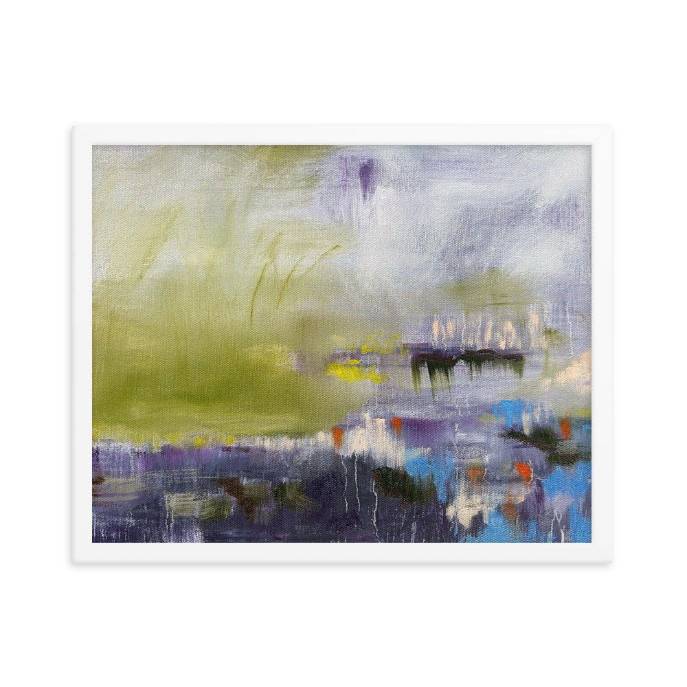 Brain Fog, 2024, oil on framed paper print