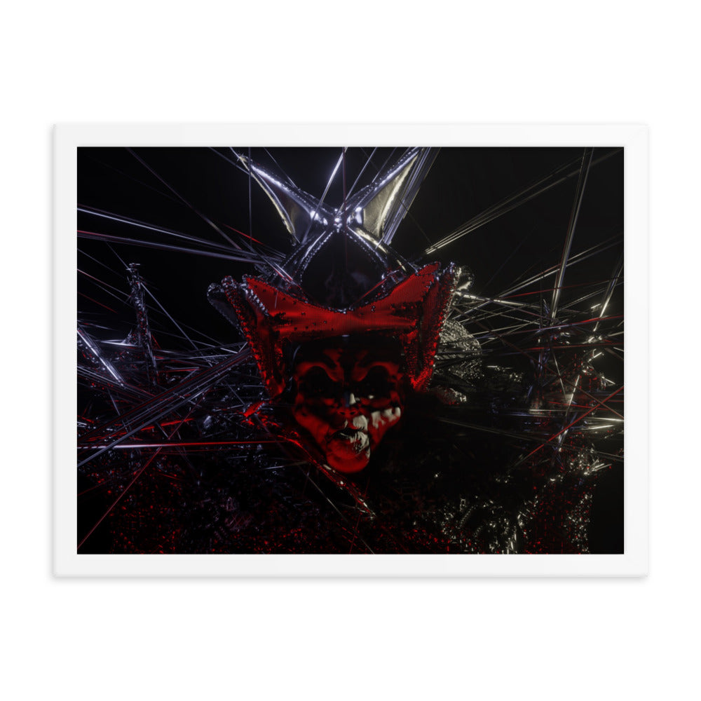 Count, 2023, digital render on framed paper print