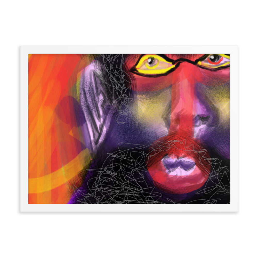 Untitled, 2023, digital illustration on framed paper print