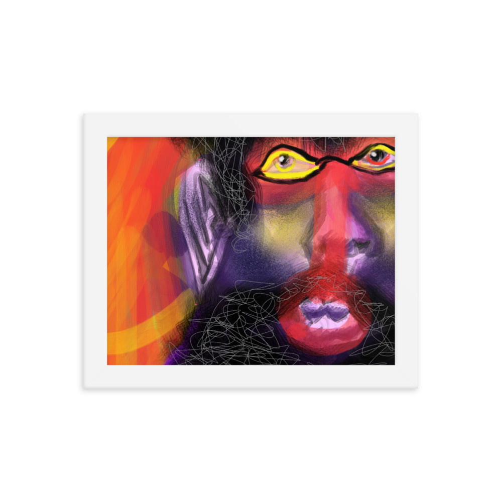 Untitled, 2023, digital illustration on framed paper print