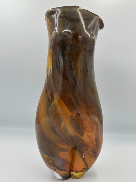 Figure from Fire, 2025, blown glass, 4 x 3 x 12 in. / 10.16 x 7.62 x 30.48 cm.