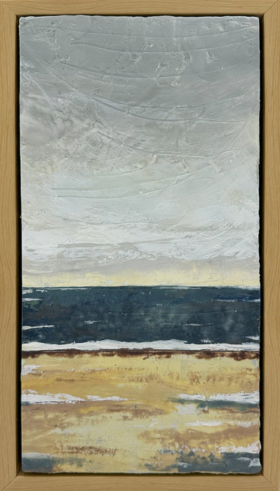 Finally Sea, 2023, encaustic, 12 x 6 in. / 30.48 x 15.24 cm.