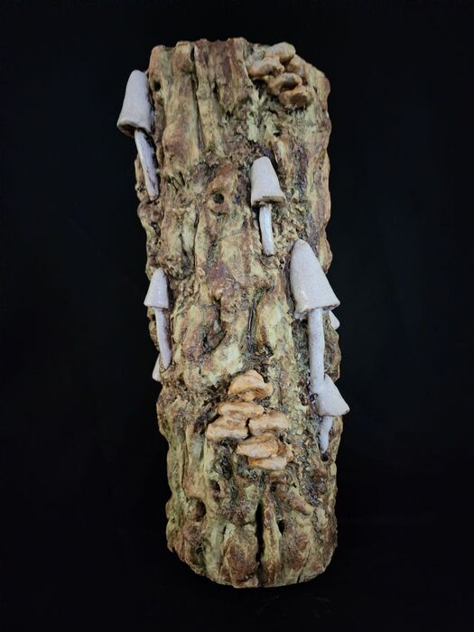 Flower Vase 6, 2023, clay, 17 x 6 x 6 in. / 43.18 x 15.24 x 15.24 cm.