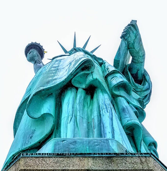 Foundation of Liberty, 2023, photography on canvas, 24 x 24 in. / 60.96 x 60.96 cm.