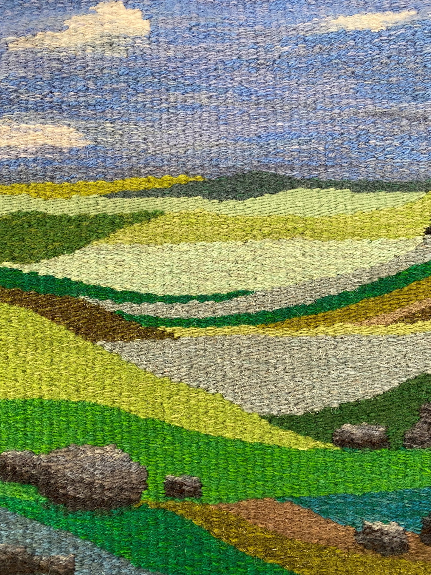 Fragments of Landscapes, 2021, tapestry, 21.75 x 65.25 in. / 55.24 x 165.7 cm.