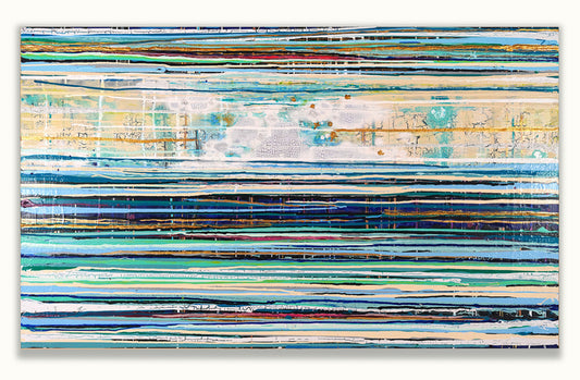 Free Flow, 2024, acrylic on canvas, 38 x 60 in. / 96.52 x 152.4 cm.