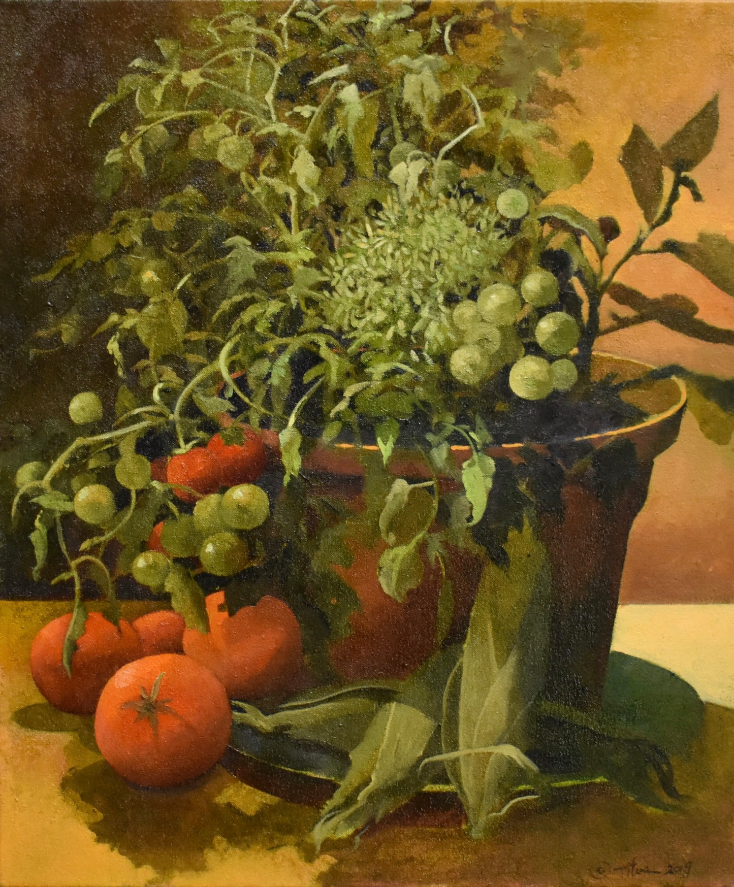 Garden Planter, 2024, oil on canvas, 24 x 20 in. / 60.96 x 50.8 cm.