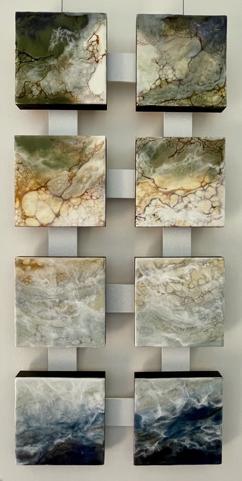 Gradient, 2023, encaustic, 14 x 30 in. / 35.56 x 76.2 cm.