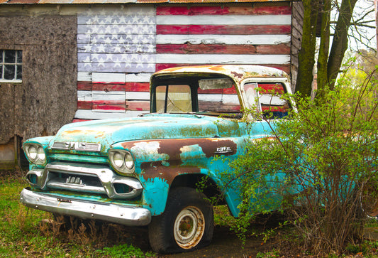 Grandpa's Truck, 2024, digital print on metallic paper, 8 x 12 in. / 20.32 x 30.48 cm.