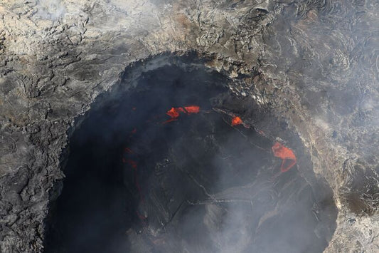 Halema'uma'u Crater, 2017, digital photography on canvas, 16 x 20 in. / 40.64 x 50.8 cm.
