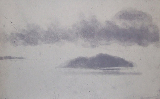 Ile De Sucre, 2022, spit-bite aquatint, 12 x 18 in. / 30.48 x 20.32 cm.