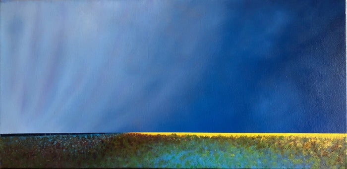 Imminence, 2022, oil on canvas, 12 x 24 in. / 30.48 x 60.96 cm.