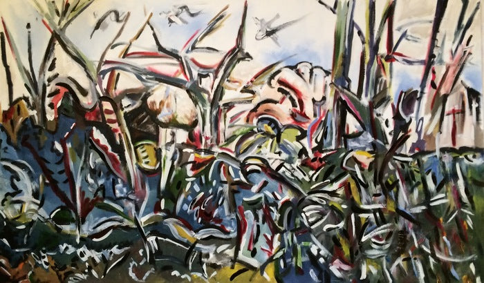 Landscape 2, 2019, oil on canvas, 42 x 70 in. / 106.68 x 177.8 cm.