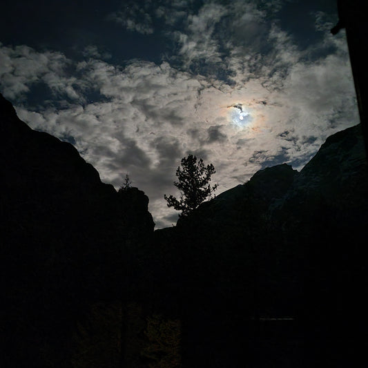 A Farewell Moon, 2025, photography, 12 x 12 in. / 30.48 x 30.48 cm.