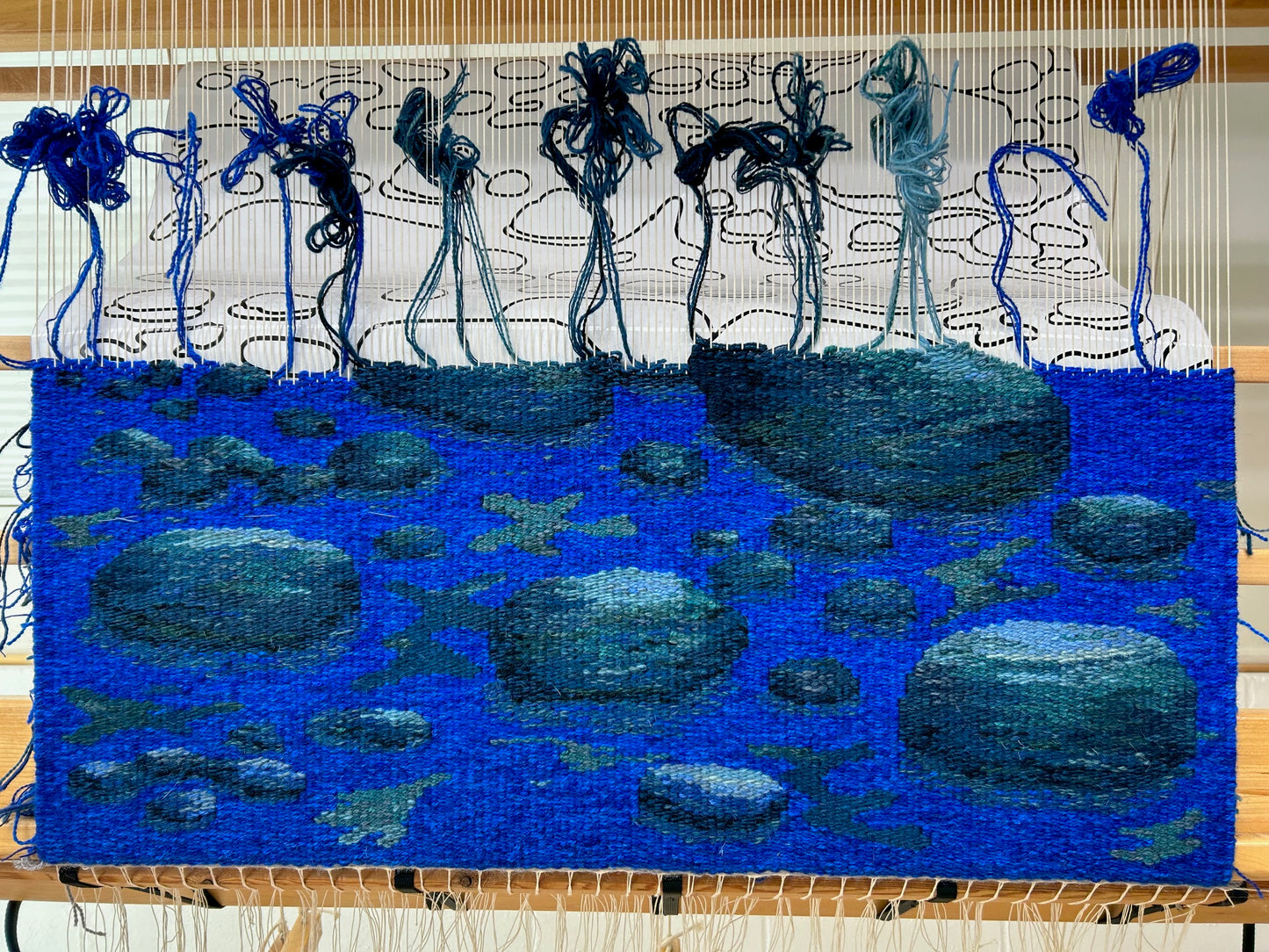 Moonlit, 2024, tapestry, 56 x 30 in. / 142.24 x 76.2 cm.