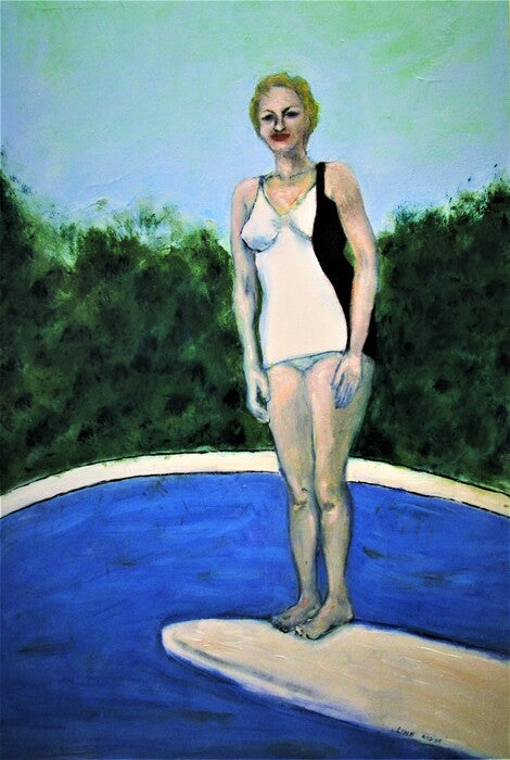 My Aunt, The Bathing Beauty, 2021, oil on canvas, 36 x 24 in. / 91.44 x 60.96 cm.